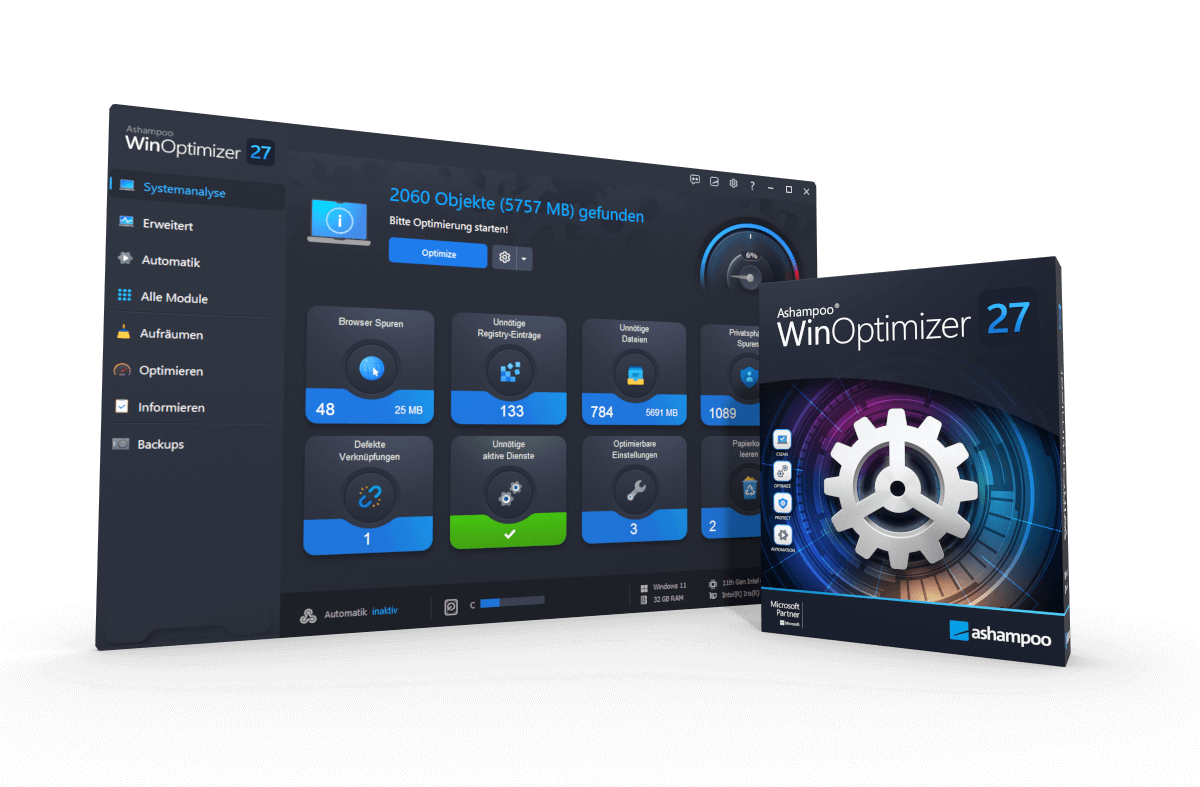 продажа предметов, вещей Ashampoo WinOptimizer 27 | Бессрочная Лицензия. Ускорение, очистка, настройка Windows

🔥 Купите лицензию  ✔️ Ashampoo WinOptimizer 27 ✔️  очень дешево, со скидкой.

... - Ashampoo в ключ
